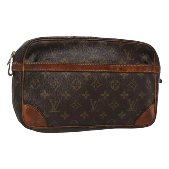 LOUIS VUITTON Monogram Compiegne 28 Clutch Bag M51845 LV Auth ti3246 - Picture 11 of 16